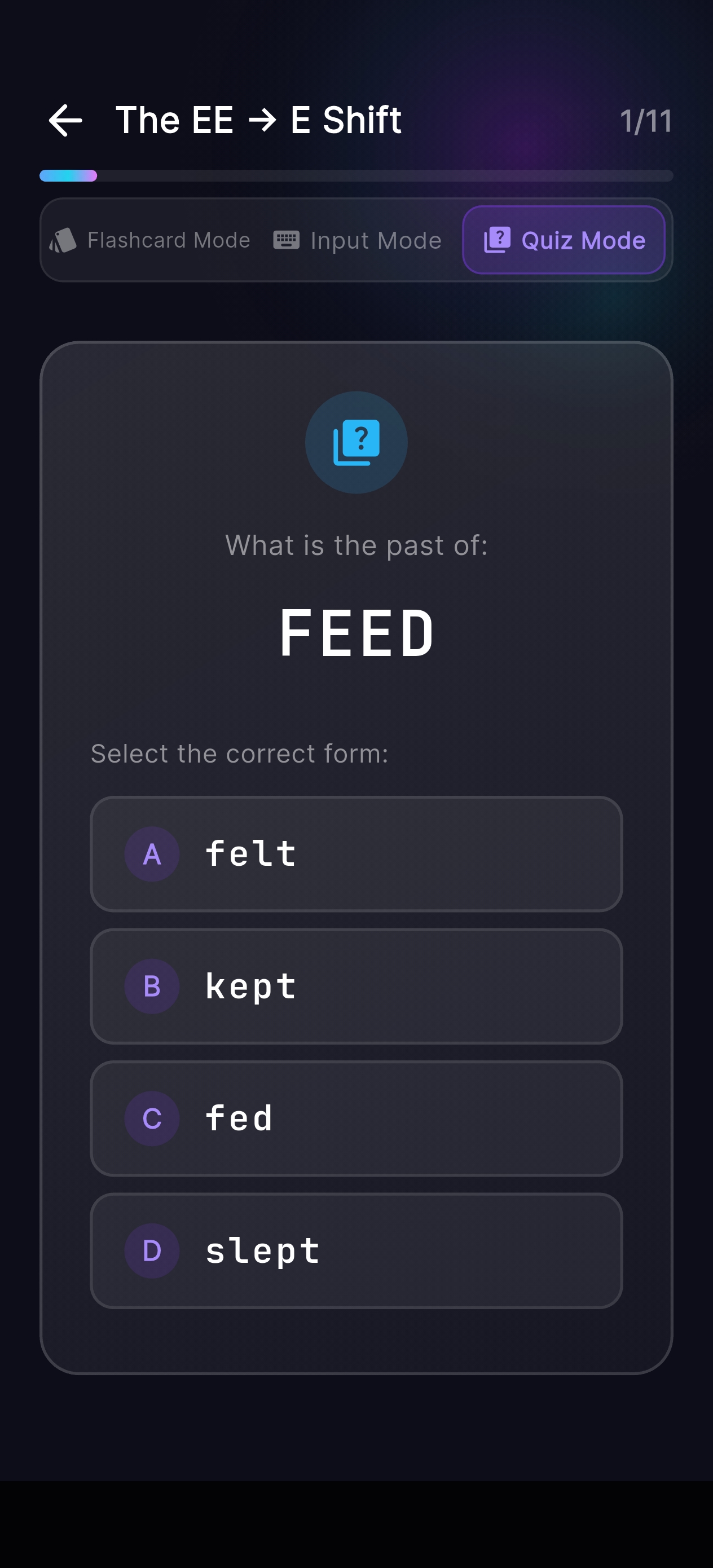 Quiz de verbos